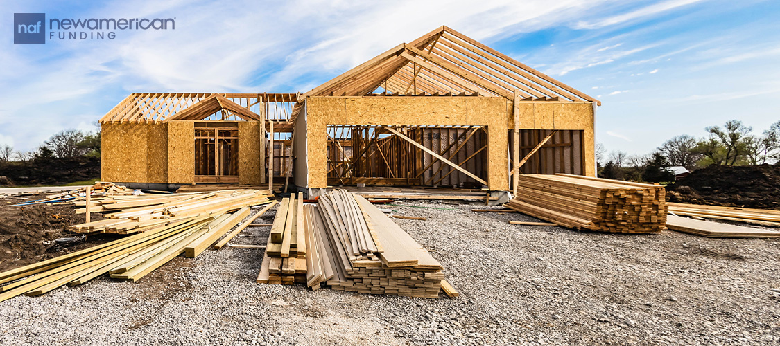 A new home under construction.