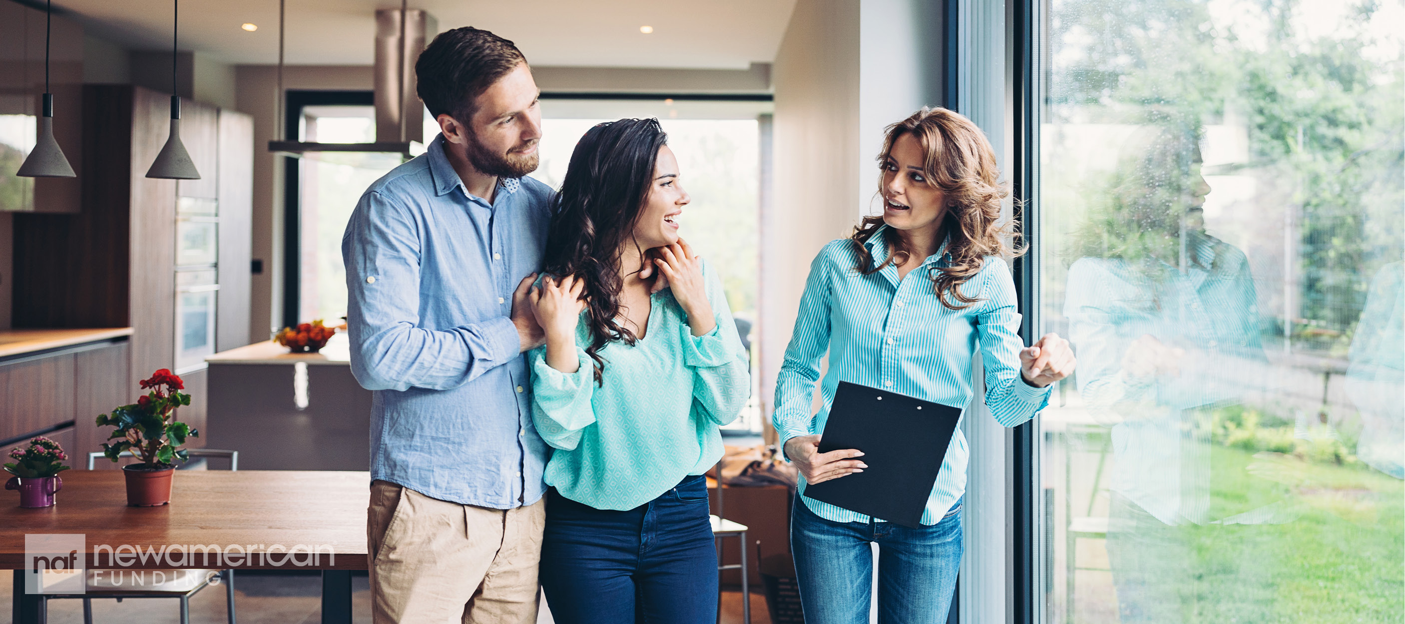 A couple visiting open houses