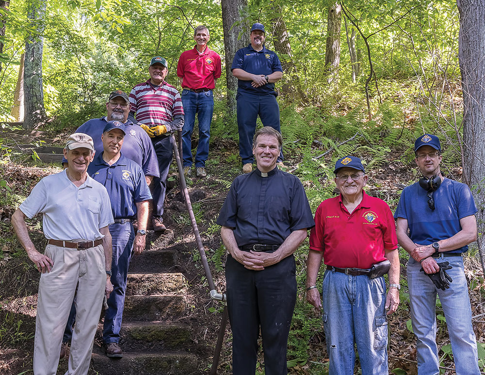 Members of Atlantic Council 18 in Thomaston, Leo XIII Council 1090 in Terryville and Sheridan Council 24 in Waterbury