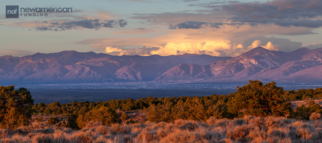 A shot of a major city in New Mexico