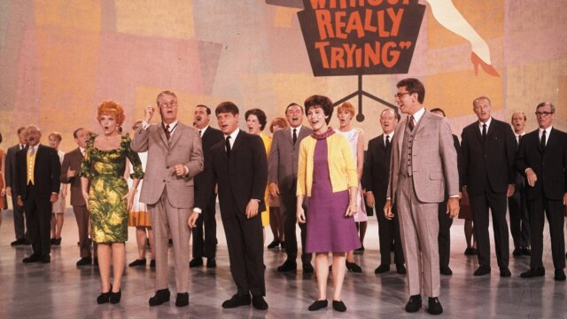 Promotional image for musical movie How to Succeed in Business Without Really Trying