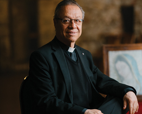 Msgr. Eduardo Chávez, a canon of the Basilica of Our Lady of Guadalupe in Mexico City and postulator of the cause for canonization of St. Juan Diego Cuauhtlatoatzin, is pictured in June.