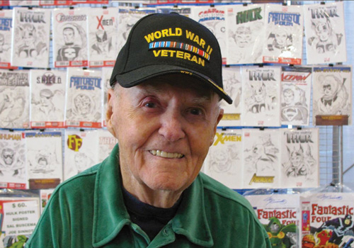 Joe Sinnott smiles at the Empire State Comic Con in Albany, N.Y., in 2019.