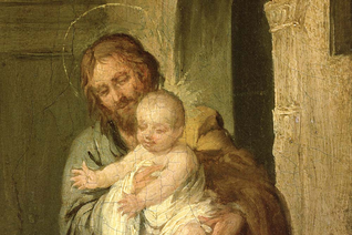 The Holy Family, c. 1660-70 (detail), Bartolome Esteban Murillo / Bridgeman Images