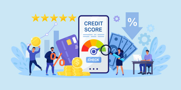 credit score graphic