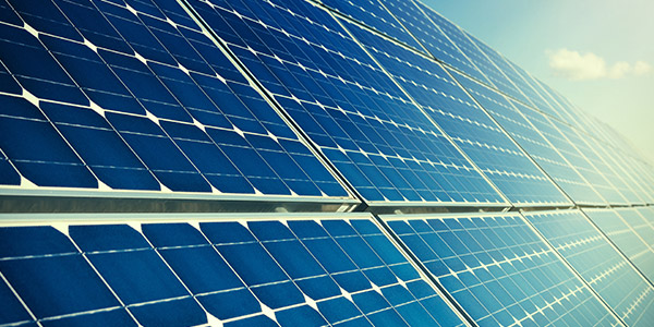 solar panels on a roof 