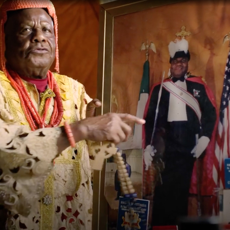 Chief Onunaku from Nigeria is a passionate brother Knight posing with photos of the various positions held as a Knight.