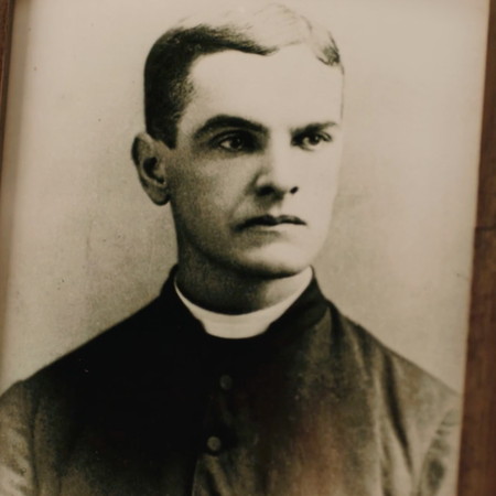 Photo from a documentary exploring the life, legacy, and current impact of Father McGivney.