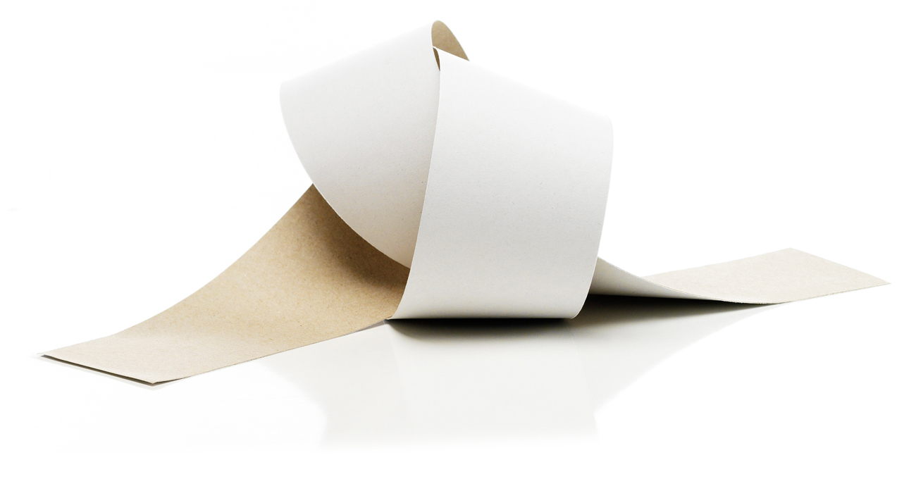 a sheet of white liner paper