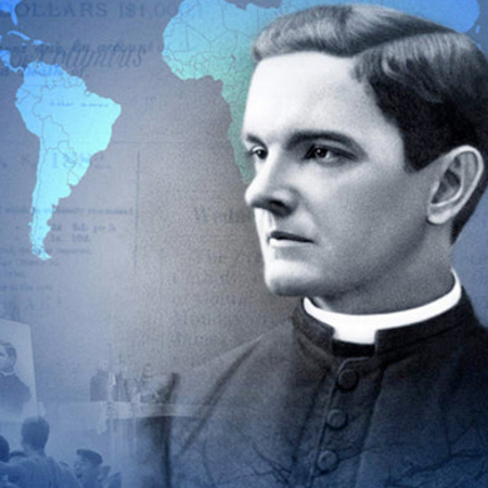 DVD cover of the "Witness to the World" documentary of Father Michael McGivney.