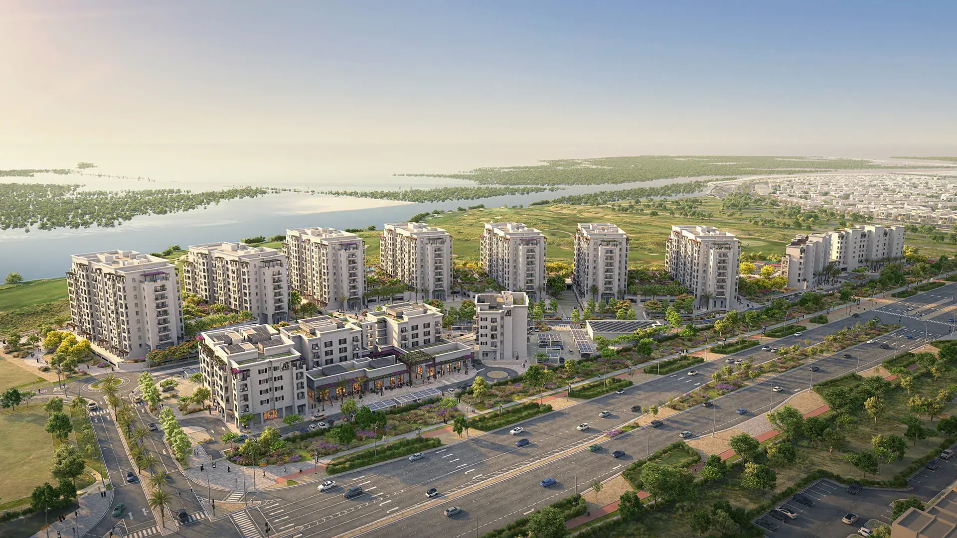 Yas Golf Collection residential community overlooking Yas Links