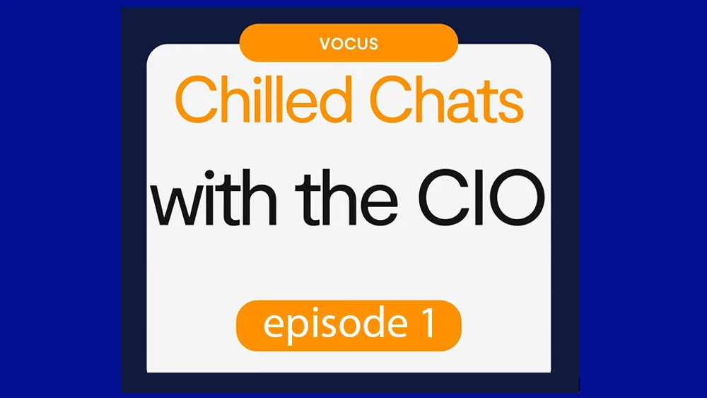 Still from the vodcast Chilled Chats with the CIO - episode 1