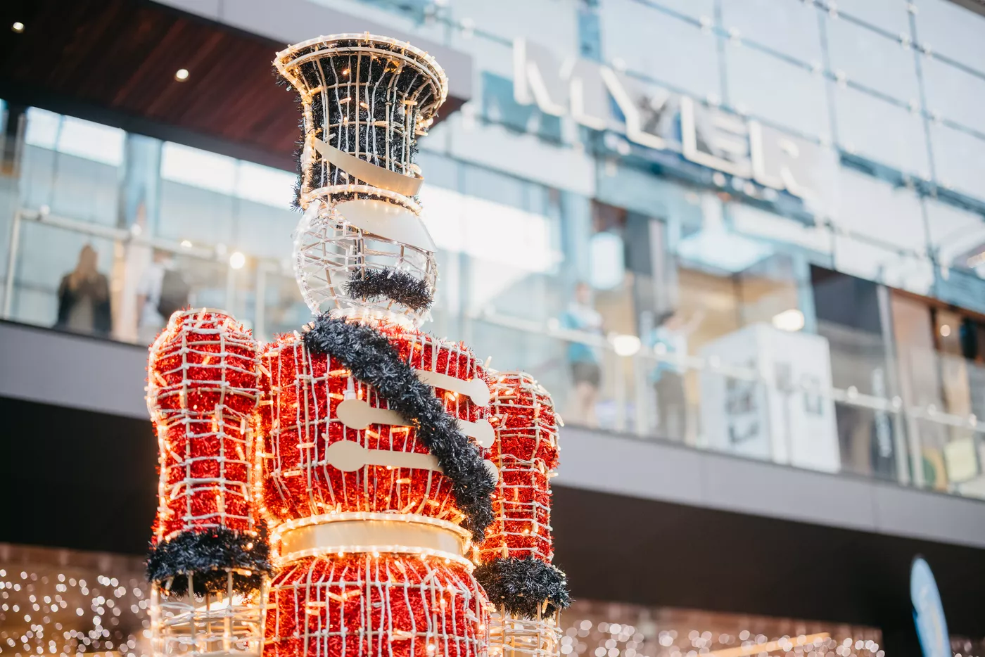 Christmas light nutcracker